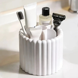 Darrahopens Home & Garden > Decor > Vases & Table Decor 360-degree rotating makeup brush organizer, polished plastic material, no assembly required, no odor - makeup display case.PINK