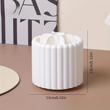 Darrahopens Home & Garden > Decor > Vases & Table Decor 360-degree rotating makeup brush organizer, polished plastic material, no assembly required, no odor - makeup display case.white