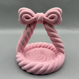 Darrahopens Home & Garden > Decor > Vases & Table Decor 3D Printed Charming Bow Jewelry Tray - Twisted Hemp Rope Storage Tray, White