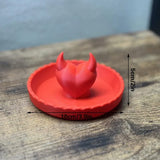 Darrahopens Home & Garden > Decor > Vases & Table Decor 3D-printed devil Valentine's Day ring dish – add a touch of mischief to your Valentine's Day! Red