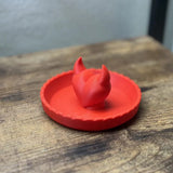 Darrahopens Home & Garden > Decor > Vases & Table Decor 3D-printed devil Valentine's Day ring dish – add a touch of mischief to your Valentine's Day! Red