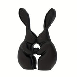 Darrahopens Home & Garden > Decor > Vases & Table Decor 3D printed Easter bunny vase, ceramic-look plastic vase.black.