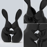 Darrahopens Home & Garden > Decor > Vases & Table Decor 3D printed Easter bunny vase, ceramic-look plastic vase.black.