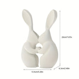Darrahopens Home & Garden > Decor > Vases & Table Decor 3D printed Easter bunny vase, ceramic-look plastic vase. White.