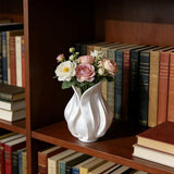 Darrahopens Home & Garden > Decor > Vases & Table Decor 3D printed petal vase, silk white