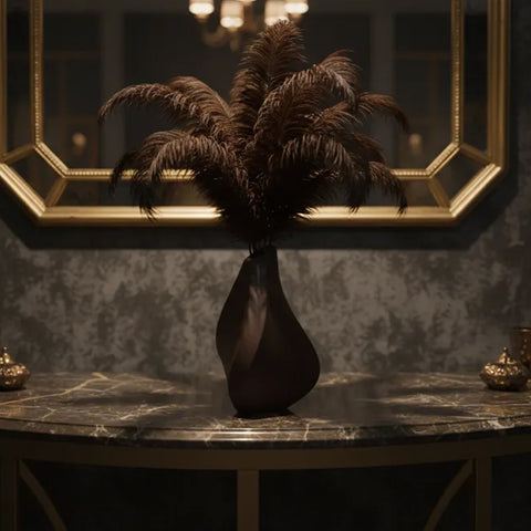 Darrahopens Home & Garden > Decor > Vases & Table Decor 3D-printed sculpture of a contemplative vase,black