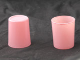 Darrahopens Home & Garden > Decor > Vases & Table Decor 40 Pack Blush Pink Glass Votive Tealight Candle Holders House Party Cenrepiece Xmas Wedding Decor Glass Candlestick Party Decorations Bridal Valentines Event