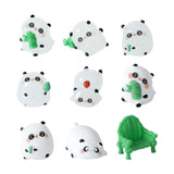 Darrahopens Home & Garden > Decor > Vases & Table Decor 5-PCS Green Miniature Resin Bamboo and Bamboo Chair Figurines for DIY Micro Landscape Fairy Garden Accessories Terrarium Decor
