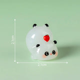 Darrahopens Home & Garden > Decor > Vases & Table Decor 5-PCS Transparent pounce Cute Glow in the Dark Panda Figurines Resin Miniature Ornaments for DIY Fairy Gardens and Micro Landscapes
