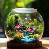 Darrahopens Home & Garden > Decor > Vases & Table Decor 5-Piece Floating Aquarium Diver Decor Set – Cute Underwater Explorer Ornaments with Adjustable Buoyancy for Fish Tank, Aquatic Decoration (Red,Green,Orange,Blue,Purple)