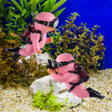 Darrahopens Home & Garden > Decor > Vases & Table Decor 5-Piece Floating Aquarium Diver Decor Set – Cute Underwater Explorer Ornaments with Adjustable Buoyancy for Fish Tank, Aquatic Decoration (Red,Green,Orange,Blue,Purple)