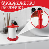 Darrahopens Home & Garden > Decor > Vases & Table Decor Apple-Shaped Adjustable Tissue Roll Holder - Fun & Practical Desktop Paper Towel Stand(red)