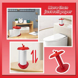 Darrahopens Home & Garden > Decor > Vases & Table Decor Apple-Shaped Adjustable Tissue Roll Holder - Fun & Practical Desktop Paper Towel Stand(red)