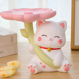 Darrahopens Home & Garden > Decor > Vases & Table Decor Cat Statue Storage Tray Resin Stable Base Multi Function Cute Cat Sculpture Table Decoration for Entrance In Australia - Darrahopens