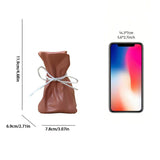 Darrahopens Home & Garden > Decor > Vases & Table Decor Coffee And White Chic Money Bag Inspired Vase - Modern Resin Decorative Flower Holder & Tabletop Accent(Use the mobile phone as a reference for size)