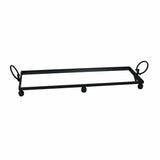 Darrahopens Home & Garden > Decor > Vases & Table Decor Eliza Mirror Tray with Handles - Large - Black