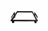 Darrahopens Home & Garden > Decor > Vases & Table Decor Eliza Mirror Tray with Handles - Square - Black