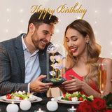 Darrahopens Home & Garden > Decor > Vases & Table Decor Eternal Blue Rose in Glass Dome with LED Lights, Romantic Forever Flower Gift for Valentine’s Day Anniversary Mother’s Day Birthday (Purple)