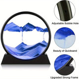 Darrahopens Home & Garden > Decor > Vases & Table Decor Flowing Sand Art: Adjustable Speed, New Scenery with Every Turn, Calming and Pleasing to the Eye(BLACK)