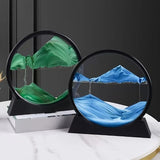 Darrahopens Home & Garden > Decor > Vases & Table Decor Flowing Sand Art: Adjustable Speed, New Scenery with Every Turn, Calming and Pleasing to the Eye(BLACK)