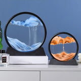 Darrahopens Home & Garden > Decor > Vases & Table Decor Flowing Sand Art: Adjustable Speed, New Scenery with Every Turn, Calming and Pleasing to the Eye(BLACK)