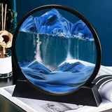 Darrahopens Home & Garden > Decor > Vases & Table Decor Flowing Sand Art: Adjustable Speed, New Scenery with Every Turn, Calming and Pleasing to the Eye(BLACK)