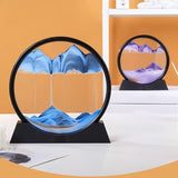 Darrahopens Home & Garden > Decor > Vases & Table Decor Flowing Sand Art: Adjustable Speed, New Scenery with Every Turn, Calming and Pleasing to the Eye(BLACK)