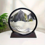 Darrahopens Home & Garden > Decor > Vases & Table Decor Flowing Sand Art: Adjustable Speed, New Scenery with Every Turn, Calming and Pleasing to the Eye(BLUE)