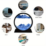 Darrahopens Home & Garden > Decor > Vases & Table Decor Flowing Sand Art: Adjustable Speed, New Scenery with Every Turn, Calming and Pleasing to the Eye(BLUE)