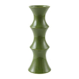 Darrahopens Home & Garden > Decor > Vases & Table Decor Glossy GreenCeramic Vase - Unique Bamboo-Look Design (25.5x9x7cm)