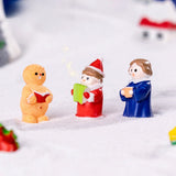 Darrahopens Home & Garden > Decor > Vases & Table Decor Green Christmas tree 5 Pack Miniature Christmas Figurines DIY Micro Landscape Decoration Accessories Cute Resin Ornaments for Holiday Crafts