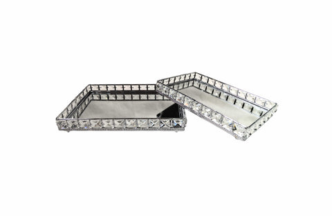 Darrahopens Home & Garden > Decor > Vases & Table Decor Katie Tray - Rectangle - Large - Silver