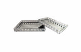 Darrahopens Home & Garden > Decor > Vases & Table Decor Katie Tray - Rectangle - Set of 2 - Silver