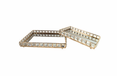 Darrahopens Home & Garden > Decor > Vases & Table Decor Katie Tray - Rectangle - Small - Gold