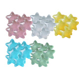 Darrahopens Home & Garden > Decor > Vases & Table Decor Luminous Stars Set 100PCS Fluorescent Five Pointed Plastic Stars DIY Decor