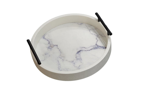 Darrahopens Home & Garden > Decor > Vases & Table Decor Maison Round Tray - Large - White