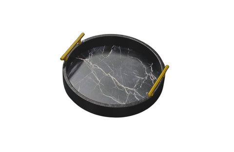Darrahopens Home & Garden > Decor > Vases & Table Decor Maison Round Tray - Small - Black