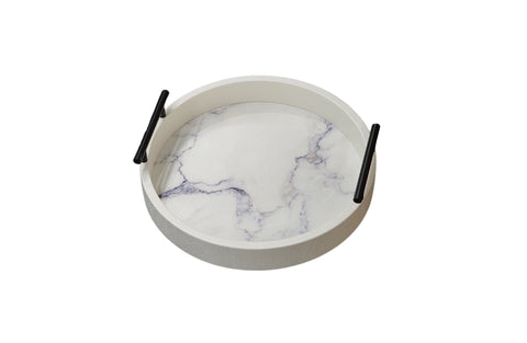 Darrahopens Home & Garden > Decor > Vases & Table Decor Maison Round Tray - Small - White