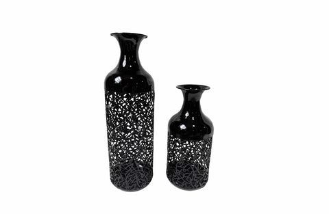 Darrahopens Home & Garden > Decor > Vases & Table Decor Maya Vase - Set of 2 - Black