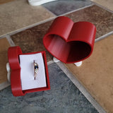 Darrahopens Home & Garden > Decor > Vases & Table Decor Mini Size Cute Heart-Shaped Jewelry Box (Single Drawer) Red and White