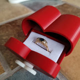 Darrahopens Home & Garden > Decor > Vases & Table Decor Mini Size Cute Heart-Shaped Jewelry Box (Single Drawer) Red and White