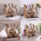 Darrahopens Home & Garden > Decor > Vases & Table Decor Multi-Functional Octopus Sculpture – Decorative Resin Cup Holder & Jewelry Organizer, Unique Home Accent for Living Room, Office, or Desk (Bronze)