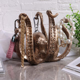 Darrahopens Home & Garden > Decor > Vases & Table Decor Multi-Functional Octopus Sculpture – Decorative Resin Cup Holder & Jewelry Organizer, Unique Home Accent for Living Room, Office, or Desk (Bronze)