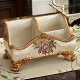 Darrahopens Home & Garden > Decor > Vases & Table Decor Natural Resin European Storage Box, Hand-Painted with Blooming Flowers – A Practical Storage Container and a Romantic Home Art Piece./Pearl powder In Australia - Darrahopens
