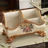 Darrahopens Home & Garden > Decor > Vases & Table Decor Natural Resin European Storage Box, Hand-Painted with Blooming Flowers – A Practical Storage Container and a Romantic Home Art Piece./Pearl powder In Australia - Darrahopens