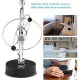 Darrahopens Home & Garden > Decor > Vases & Table Decor Newton's Cradle, an artistic craft piece for both home and office – a perpetual motion desktop ornament (requires 4 AA batteries to operate / batteries not included).