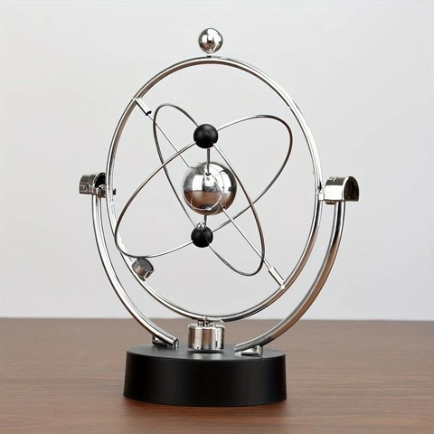 Darrahopens Home & Garden > Decor > Vases & Table Decor Newton's Cradle, an artistic craft piece for both home and office – a perpetual motion desktop ornament (requires 4 AA batteries to operate / batteries not included).