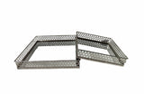 Darrahopens Home & Garden > Decor > Vases & Table Decor Nina Tray - Rectangle - Set of 2 - Silver