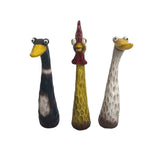 Darrahopens Home & Garden > Decor > Vases & Table Decor Outdoor Garden Decor Chicken, Duck & Goose Resin Animal Statues, Fun Lawn Ornaments for Farmhouse or Microlandscape Design, Weatherproof & Durable