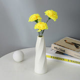 Darrahopens Home & Garden > Decor > Vases & Table Decor Plastic Vase Imitation Ceramic Flower Pot Table Arrangement Dark Blue